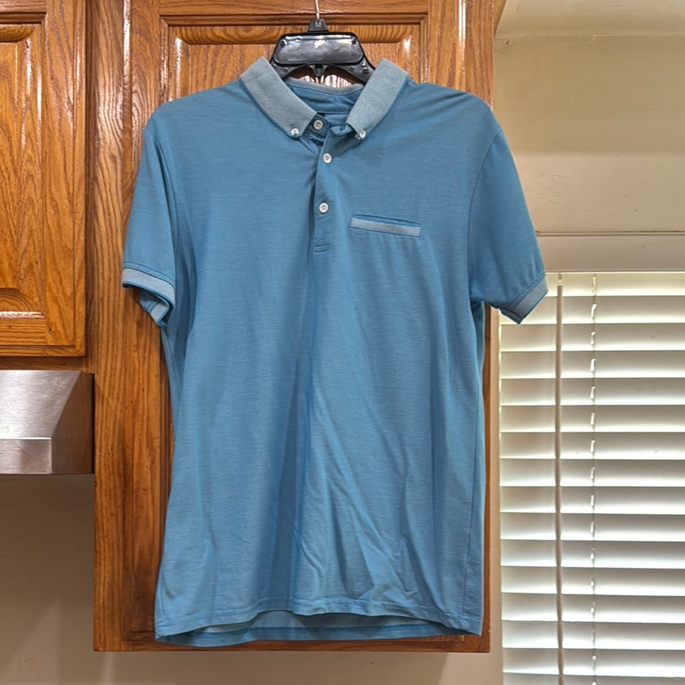 MEN’s Jed North Blue Polo Shirt Classic Design size SMALL (36-38)